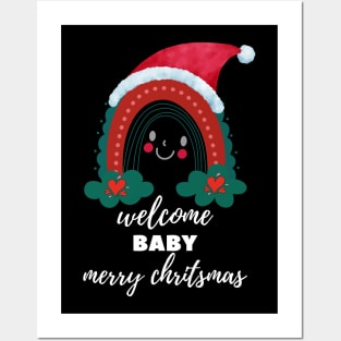 Welcome Baby Merry Chritsmas Posters and Art